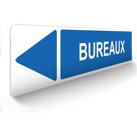 Panneau de signalisation pour parking · Bureaux gauche -  48 x 10 cm (1/5)