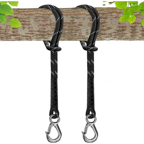 2 PCS Corde de Hamac, Balançoire Fixation Arbre, Corde de Fixation pour Balançoire, 150CMCordes d'accessoires pour Balançoire Dispositif, Fixation Durable pour balançoire d'arbre / 200 kg (1/5)