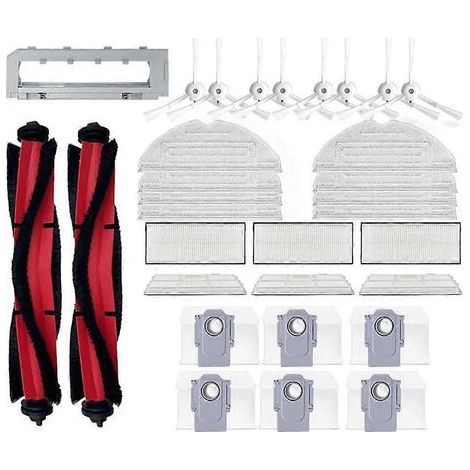 Filtre pour aspirateur brosse pour aspirateur Filtre de brosse pour aspirateur filtre de Roborock S7 Maxv Ultra S7 Pro Ultra Aspirateur Brosse Sac à poussière Filtre Roller Serpillière pièce détachée (1/5)