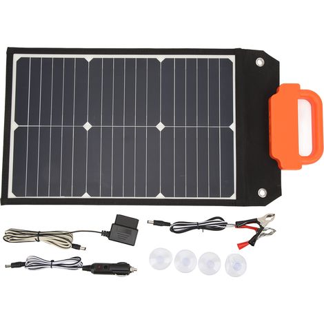 Panneau solaire portable 100W 18V à haut rendement, charge rapide pour bateau caravane camping-car camping (1/5)