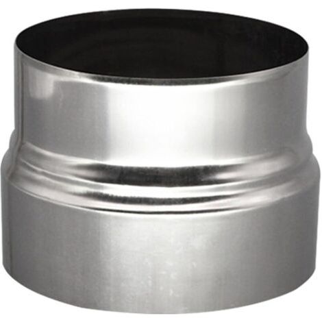Réducteur de tuyau de poêle 120 mm à 110 mm - Raccord en acier inoxydable - Réducteur de cheminée (1/4)
