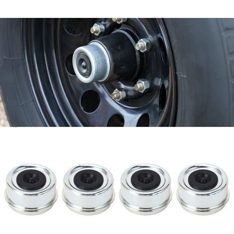 4-teilige 62-mm-Staubschutzkappe für Anhängerlager mit Gummikappen, geeignet für Radnaben von Anhängern mit einer Tragfähigkeit von 7000-8000 lb. (1/5)