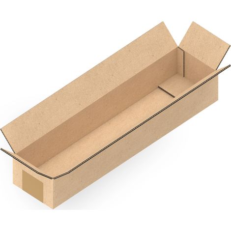 100 Stück Versandkartons 790 x 190 x 130 mm Kartons 2-wellig BC-Welle (1/5)