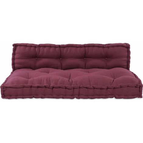Coussin d'extérieur,Coussin de canapé sur palette Marron tissu CFW207577 (1/5)