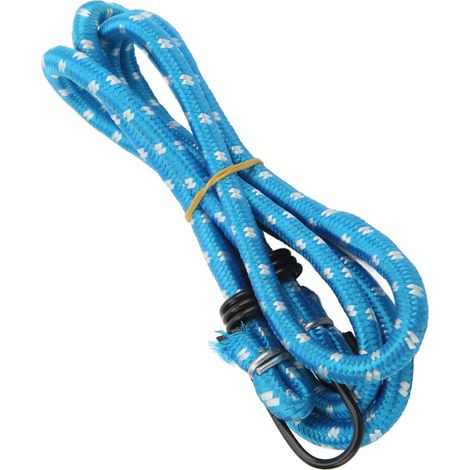 Sangles élastiques avec crochets pour porte-bagages vélo, camping, bleu (1/5)