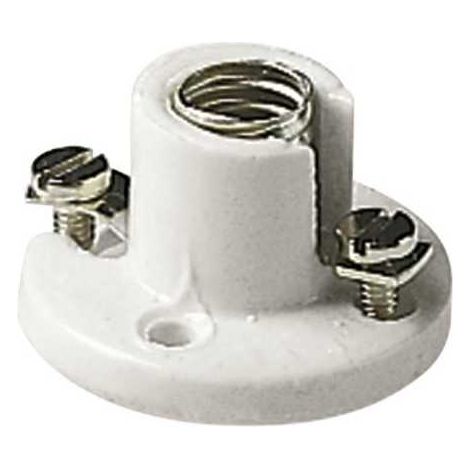02197 Portalámparas Base E10 Porcelana Blanco