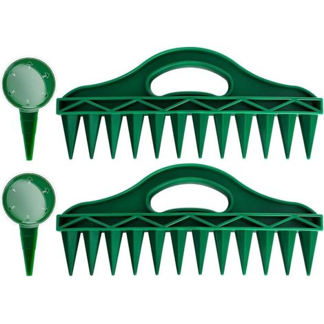 Contenitore per piantagione con 12 fori, perforatore da giardino, attrezzo per piantagione, distanziatore per semi con distributore di semi (1/4)