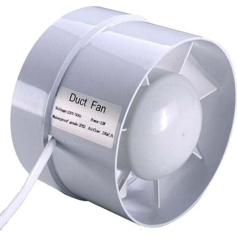 Extracteur D Air Silencieux 100Mm 12W 130M³H Économe Énergie Ventilateur Conduit Salle De Bain Serre Tente