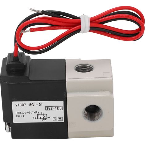 SMC G1/8 pneumatisches Magnetventil, 2-Wege, 3-Positionen, direktwirkend, Vakuum, 24 V DC, Gewindeanschluss, industrielle Anwendung (1/5)