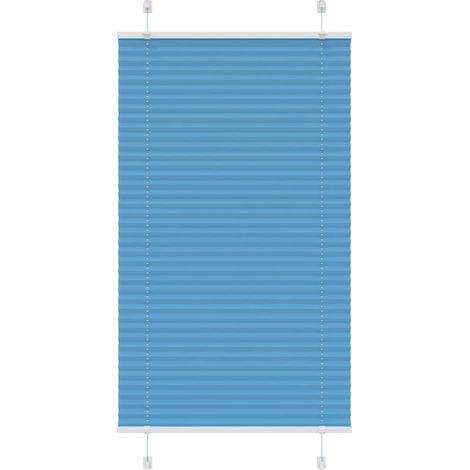 Plissee Blau 70x100 cm Stoffbreite 69,4 cm Polyester