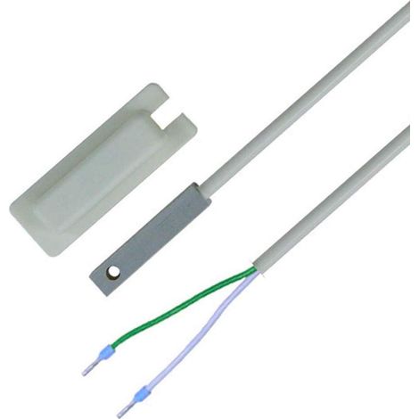 iOVEO 048OF02202 - PT1000 - Sonda di superficie con tappo di protezione autoadesivo, sensore di temperatura, sensore, cavo in PVC, 2 metri (1/3)