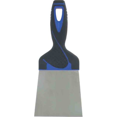 Couteau à enduire inox - Outibat - Manche bi-matière - Largeur 10 cm (1/2)