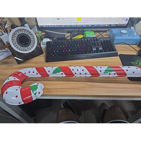 90 cm aufblasbare Zuckerstangen-Weihnachtsdekoration, Typ A