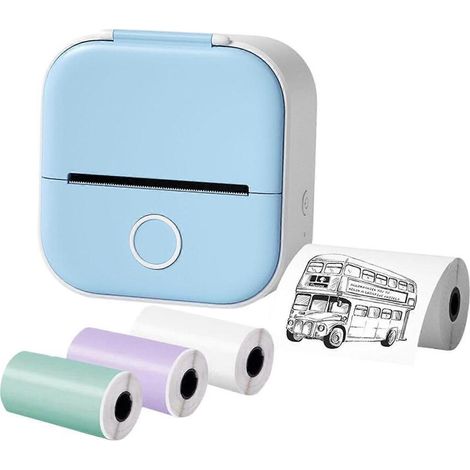 Imprimante thermique de poche, imprimante photo, imprimante portable pour reçus cadeaux (1/5)