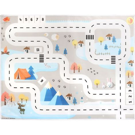 Tapis De Jeu - Imperméable Non Tissé - Parking Urbain Éducatif - 130 x 100 cm - Pour Enfants À Partir De 13 Mois (1/2)