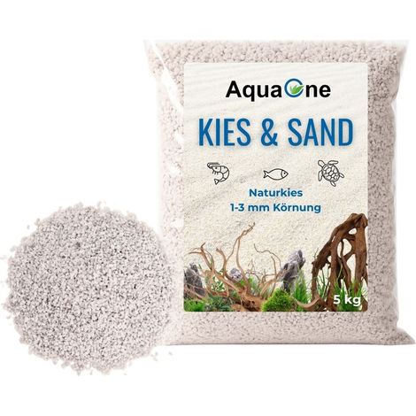 5 kg Weißer Quarzkies Mittel (1-3 mm) – Premium Bodengrund für Aquarien