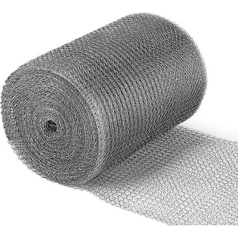Grillage Anti Rongeur Acier Inoxydable Grillage Anti Campagnols et Taupes pour Portes et Fenêtres Empêcher des Souris Insectes et Serpents 9m x 12.7cm (1/5)