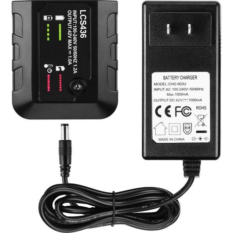 Convient au chargeur de batterie Black&Decker 40V LBXR36 LBX2040 (1/5)