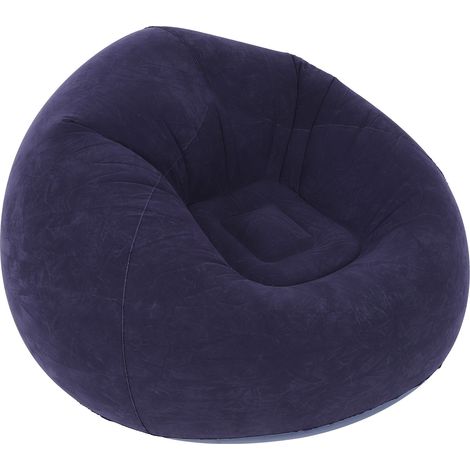 Fauteuil gonflable sphérique ultra doux pour une personne, idéal pour les chambres d'étudiants, les voyages, le camping et les pique-niques en plein air. (1/5)