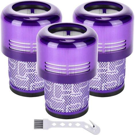 3 Pack Filter for Dyson V11 Absolute Extra Pro Animal Torque Drive V15 Detect Vacuum Cleaner Replaces 97001302 (1/4)