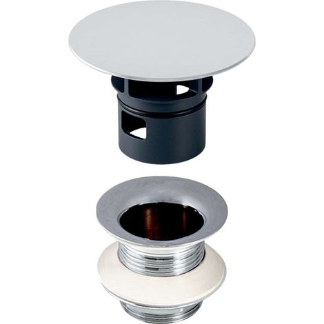 Geberit Accesorios - Válvula de desagüe con suministro libre y tapa de válvula, cromo brillante 152.080.21.1 (1/2)