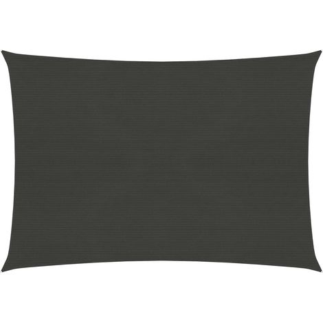 Voile d'ombrage 160 g/m2 Anthracite 2x3 m PEHD (1/5)