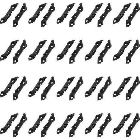 20 pares de soportes de riel de montaje del parachoques delantero para el Mercedes-Benz Clase C W205 de 2014 (números de modelo 2058850821 y 2058850921).