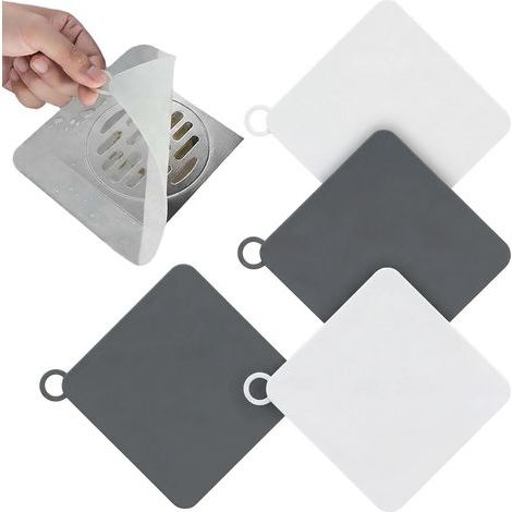 tappi di scarico doccia in silicone antiodore 15 x 15 cm Copertura di scarico in silicone Protezione per scarico doccia Copertura universale Deodorante per fognature Lavandino Vasca da bagno Bagno (1/5)