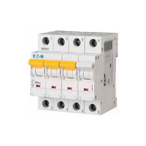 Eaton Leitungsschutzschalter (MCB), 25 A, 3p + N, Charakteristik: C, 236529
