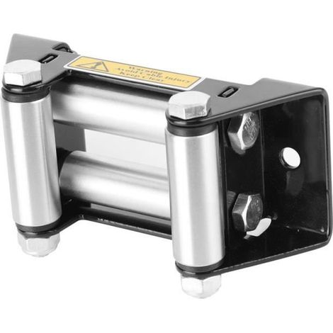 HOXILEELEOARAMOX Chaumard robuste Guide-Câble à Rouleaux de Treuil Côte à Côte Robuste Distance Trou 125mm/5po Chaumard Universel (1/4)