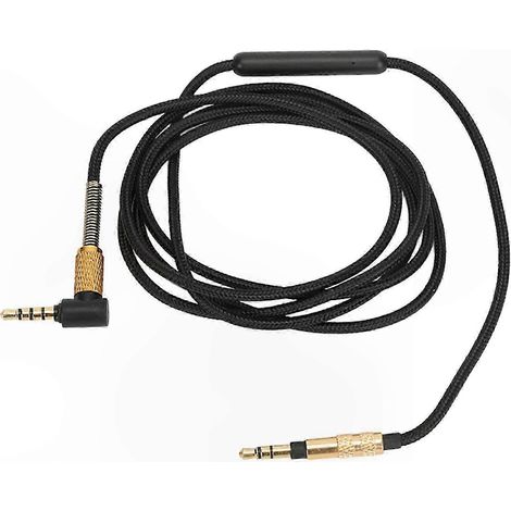 3,5-mm-Audiokabel mit Mikrofon für kompatible Headsets, hochwertiges Ersatzkabel, vergoldeter Klinkenstecker, Standardlänge, ideal für Kopfhörer und Gaming, ausgewähltes Modell (1/5)