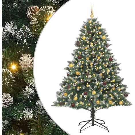 Sapin de Noël artificiel Vert 210 cm PVC, plastique et acier vidaXL (1/5)