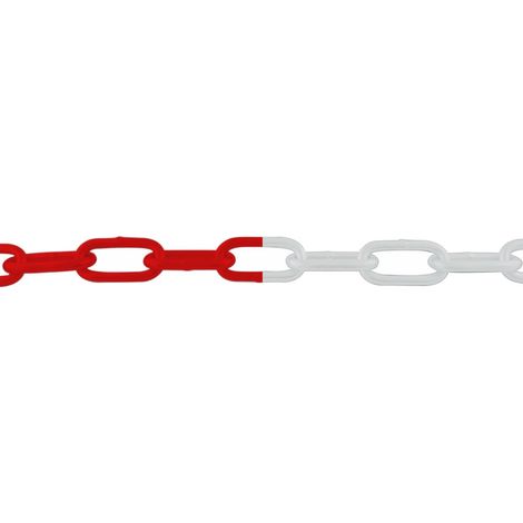 Chaîne RS PRO en Acier Rouge, blanc ( Prix pour 1 )