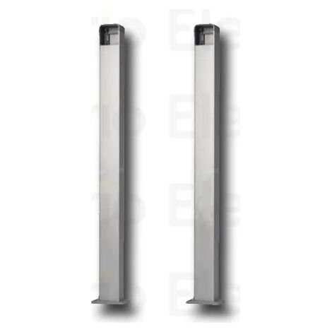 nice 2 pcs colonnette en aluminium pour 1 sélecteur h=1100mm era post ppk (1/2)