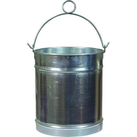 Seau en acier avec poignée 7 Litres - Ø 20 x Hauteur 25 cm