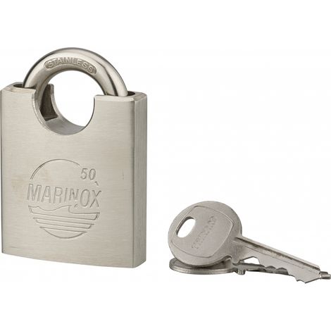 Lucchetto MARINOX 50 mm in acciaio inox, 2 chiavi – THIRARD (1/3)