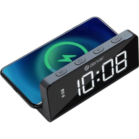 Denver Radio-alarma clock with Wireless Charging ECQ-103