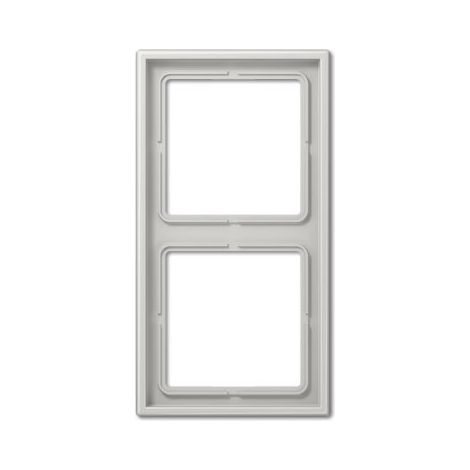 Cadre 2 éléments GRIS CLAIR JUNG LS 982 LG