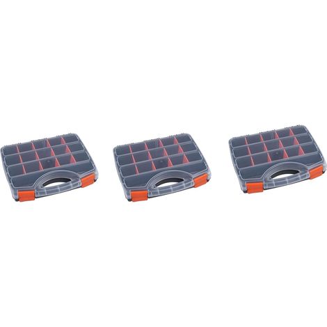 3X Boîte de Pièces Portables B-320 Boîte de Rangement à Vis Pièce en Métal Outil à Main de Réparation de Véhicule de Tournevis de Quincaillerie (1/5)