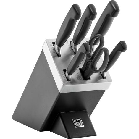 Zwilling Four Star bloc de couteaux noir acier inoxydable (1/7)