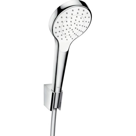 Ensemble de douche CROMA SELECT S 1jet Isiflex Flexible de douche 1600mm blanc/chrome (1/4)