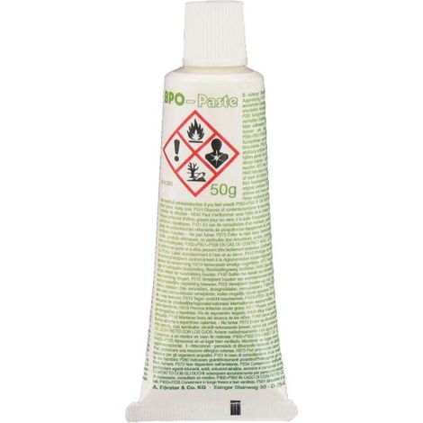 Endurecedor BPO, endurecedor para masilla poliéster, 50 g, endurecedor blanco