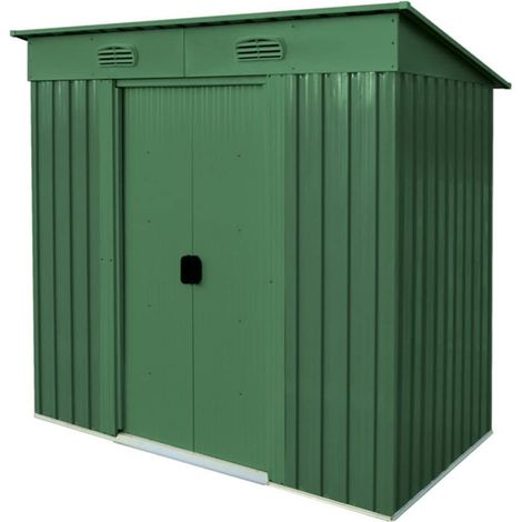 CASA CASETTA BOX PORTA ATTREZZI GIARDINO RIPOSTIGLIO 1,94×h1,81×1,21mt VERDELOOK (1/4)