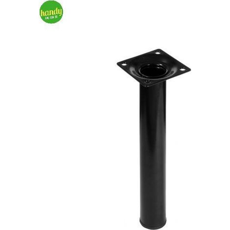 Piede tondo Masidef Ø30 mm H150 mm in metallo nero