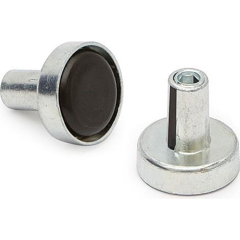 HERRAJES ALK pie nivelador regulable toto ø20 m8 zincado para embutir (1/2)