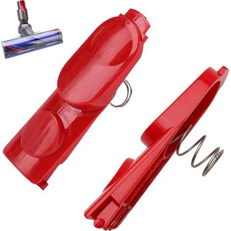 Lot de 2 Boutons de Verrouillage à Clip avec Ressort pour V6/V7/V8/V10/V11/V15 Pièces Détachées & Pièces de Rechange pour Aspirateurs, Facilité d'Installation (1/4)