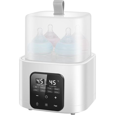 Calientabiberones: Calientabiberones multifuncional de gran tamaño para uso doméstico con control remoto, esterilización y temperatura constante. (1/4)
