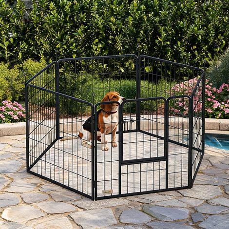 Barrière pour chien preto en aço 160 x 80 x 80 cm (1/5)