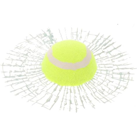 in Tennisballform selbstklebend und einfach anzubringen