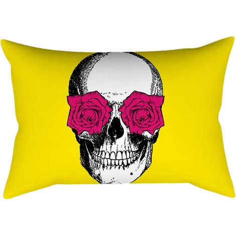 Housse De Coussin - Feuille D'ananas - Polyester - Carrée - Décoration Intérieure Et Automobile - 1 Pièce (1/3)